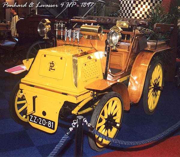 Panhard Levassor 4 HP 1897 Probably the best known French car pioneer 