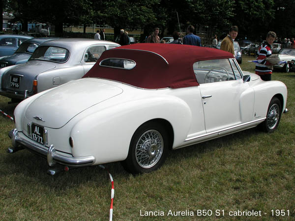 The Aurelia cabriolet was a relatively large and stately car which looked