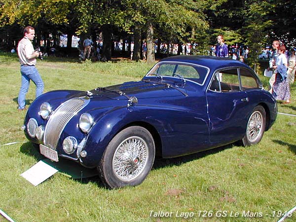 A true sports competition car is this 1948 Talbot Lago Type 26 Grand Sport 