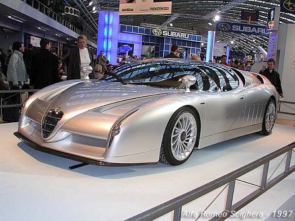 The Alfa Romeo Scighera was one of the oldest show cars present this year