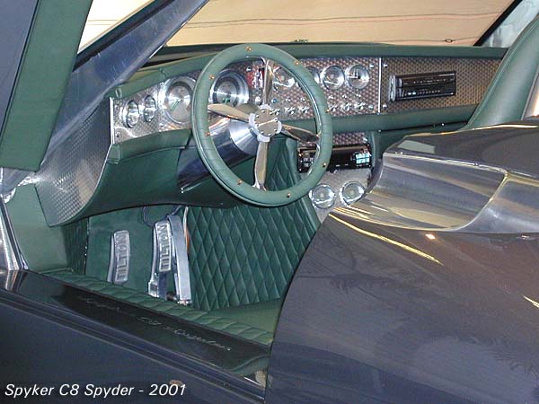 Spyker C8 Spyder at the 2001 AutoRAI in Amsterdam - interior