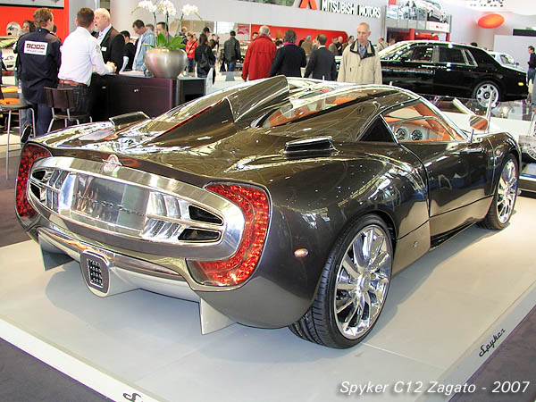 2007 Spyker C12 Zagato rear side view From the rear it might as well be a
