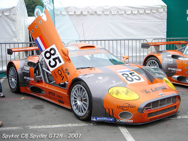 2007 Spyker C8 Spyder GT2R - front right side view