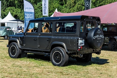 Land Rover Defender 110 Wide Track station wagon by Chelsea Truck Co 2016 r3q